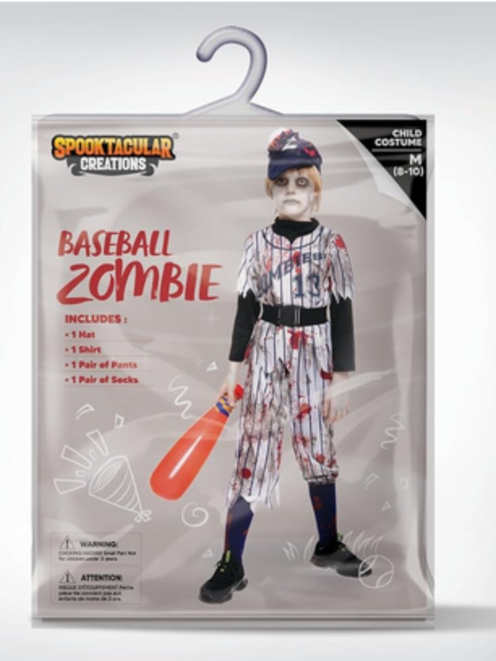 Spooktacular Creations Baseball Zombie Kids Costume